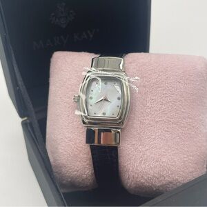 Silver and Black Watch